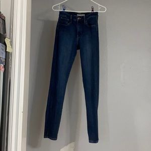 Levi’s high rise skinny jeans.